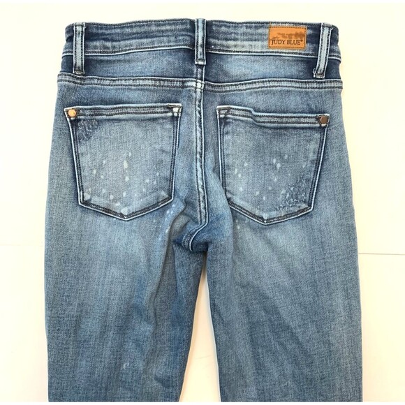 Judy Blue Jeans Womens 1/25 (27x28) Boyfriend Fit Distressed Stretch Y2K Denim - Picture 2 of 9